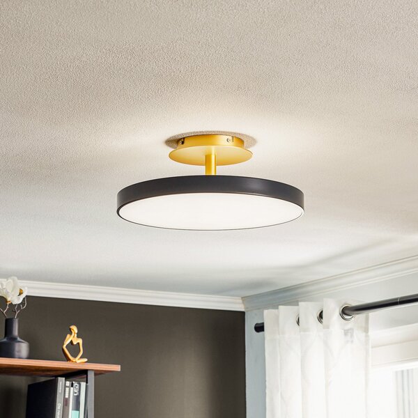 Plafoniera UMAGE, Asteria Up Medium, dimmerabile, Nero, Soggiorno, Metallo, Design