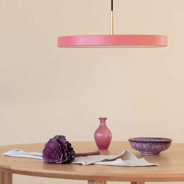 Lampada a sospensione UMAGE, Asteria Medium, dimmerabile, Rosa / Rosé, Soggiorno, Metallo, Design