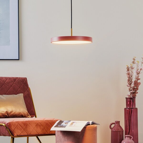 Lampada a sospensione UMAGE, Asteria Mini, dimmerabile, Rosa / Rosé, Soggiorno, Metallo, Design