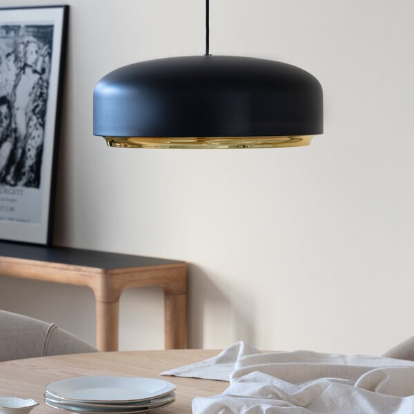 Lampada a sospensione UMAGE, Hazel Medium, dimmerabile, Nero, Soggiorno, Metallo, Design