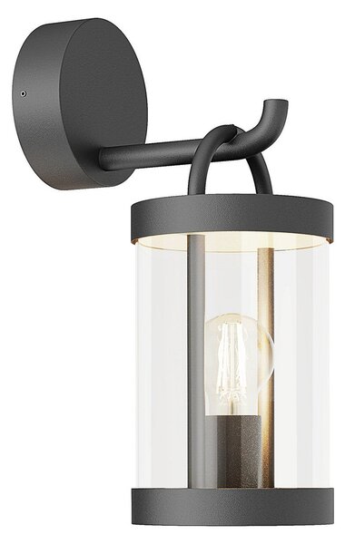 Lampade da esterno Lucande, Cassian, dimmerabile, Nero, Terrazza, Vetro, Moderno