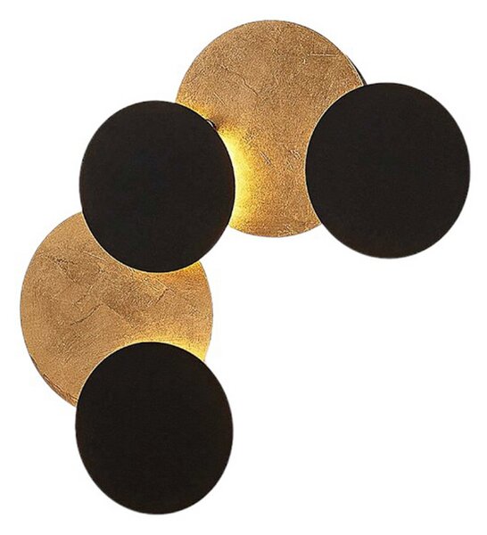 Applique da parete Lindby, Grazyna, Nero, Soggiorno, Metallo, Moderno