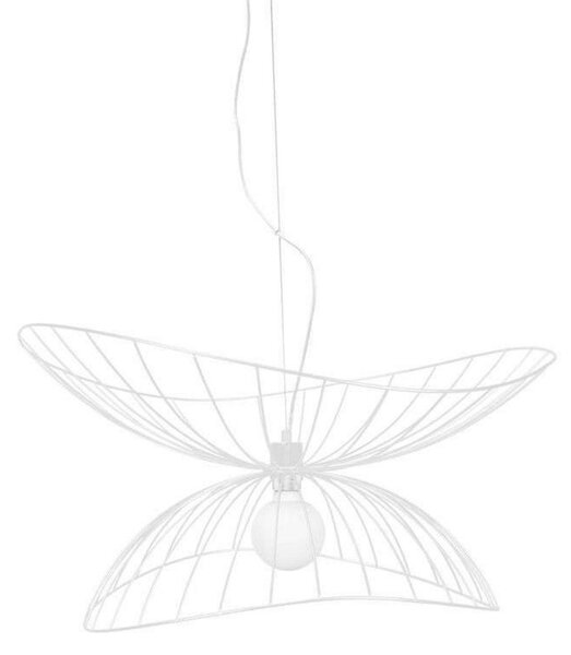 Lampada a sospensione Globen Lighting, RAY, dimmerabile, Bianco, Sala da pranzo, Metallo, Moderno