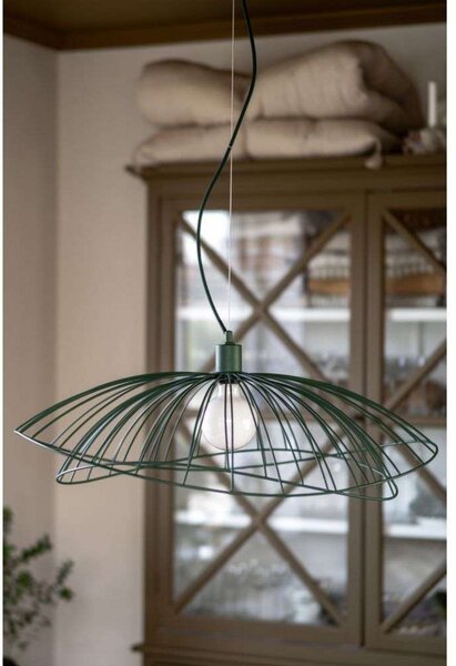 Lampada a sospensione Globen Lighting, Verde, Sala da pranzo, Metallo