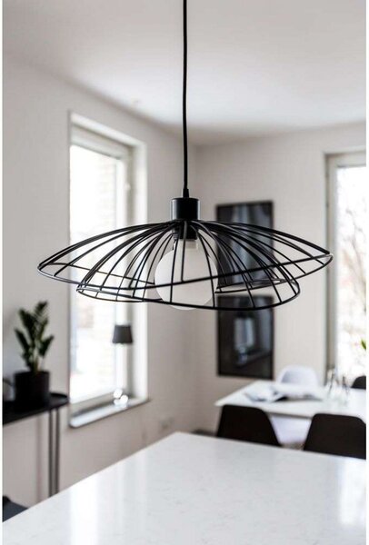 Lampada a sospensione Globen Lighting, RAY, dimmerabile, Nero, Sala da pranzo, Metallo, Moderno