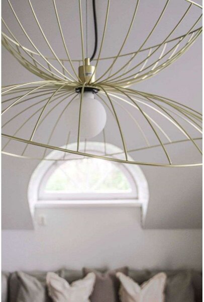 Lampada a sospensione Globen Lighting, RAY, dimmerabile, Dorato / Ottone, Sala da pranzo, Metallo, Moderno