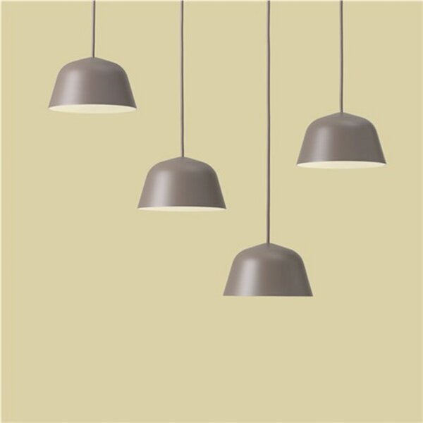 Lampada a sospensione Muuto, Grigio, Sala da pranzo, Alluminio