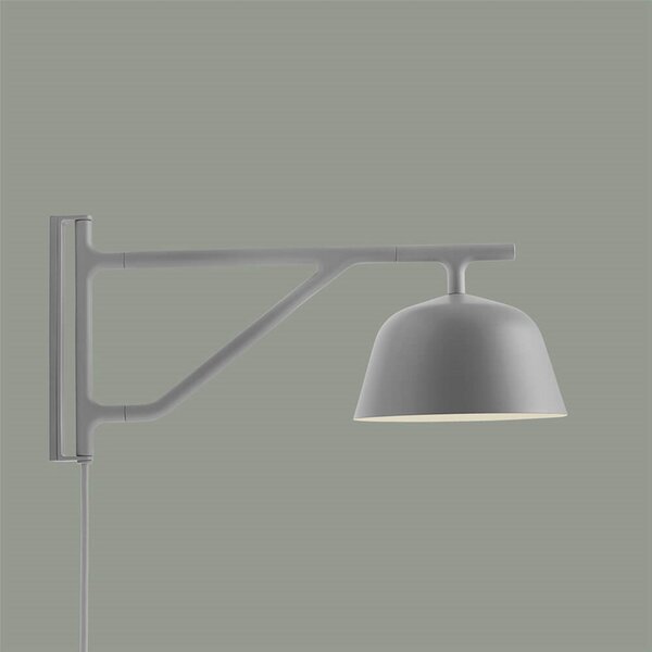 Applique da parete Muuto, Grigio, Soggiorno, Alluminio