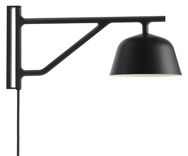 Applique da parete Muuto, Nero, Soggiorno, Alluminio