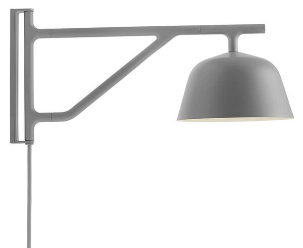 Applique da parete Muuto, Grigio, Soggiorno, Alluminio
