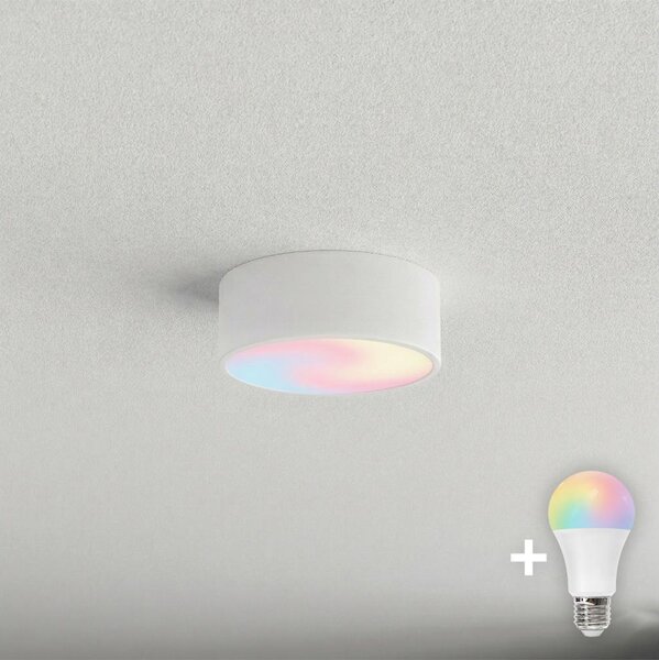 BRILAGI - Plafoniera da soffitto LED RGBW dimmerabile CLARE 1xE27/12W/230V Wi-Fi, bianca