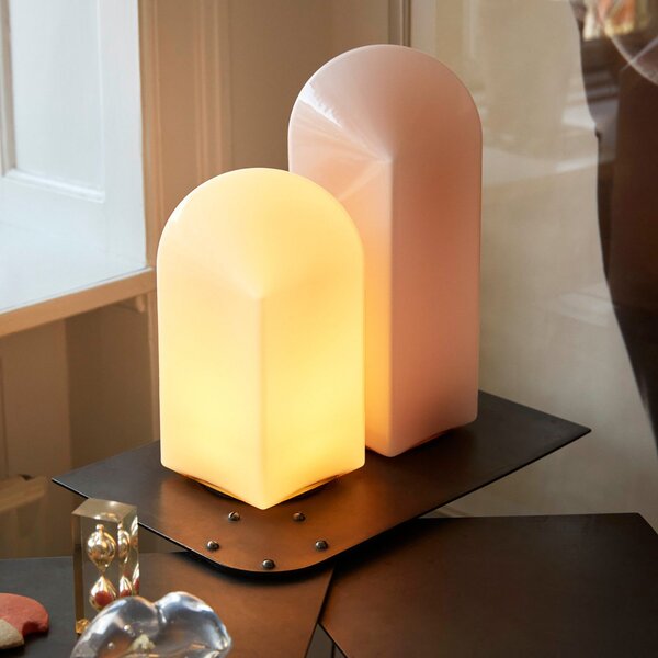 Lampade da tavolo HAY, Parade, dimmerabile, Rosa / Rosé, Soggiorno, Vetro, Design