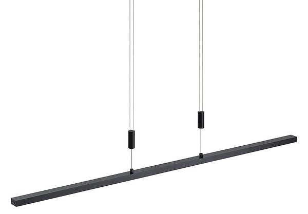 Lampada a sospensione Lindby, Arneja, dimmerabile, Nero, Soggiorno, Metallo, Moderno