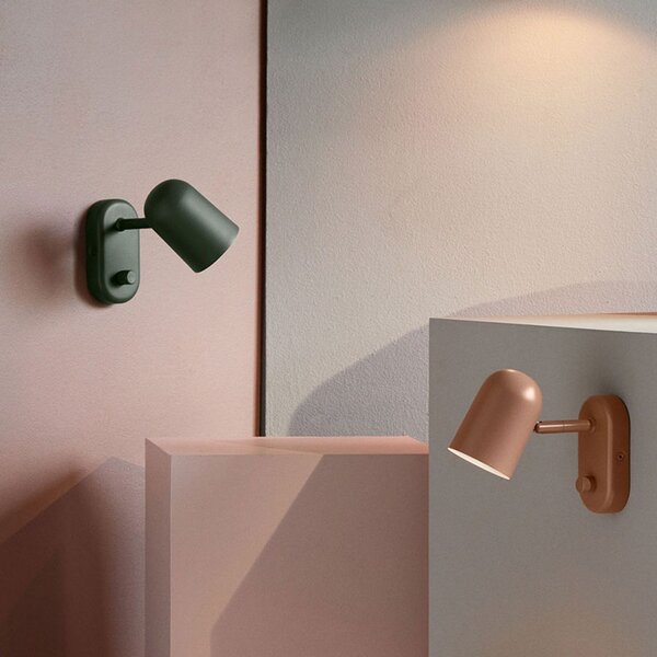 Applique da parete Northern, Buddy wall, dimmerabile, Verde, Soggiorno, Metallo, Scandinavo