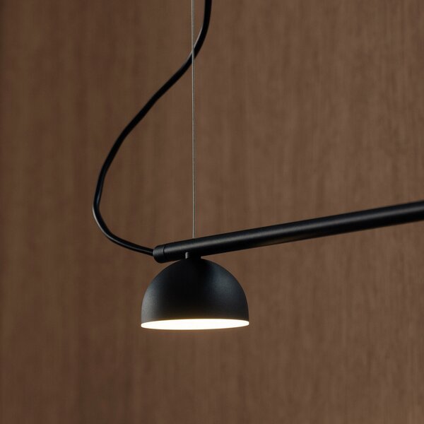 Lampada a sospensione Northern, Blush, dimmerabile, Nero, Soggiorno, Metallo, Design