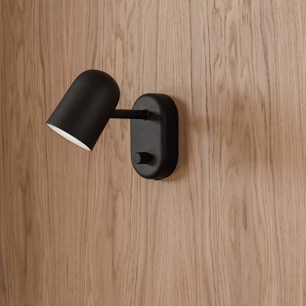 Applique da parete Northern, Buddy wall, dimmerabile, Nero, Soggiorno, Metallo, Scandinavo
