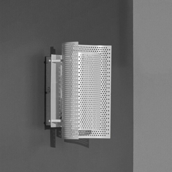 Applique da parete Northern, Butterfly perforated, dimmerabile, Bianco, Soggiorno, Metallo, Design