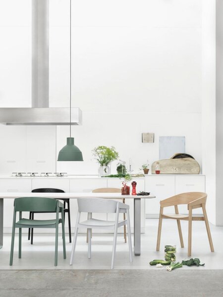 Lampada a sospensione Muuto, Grigio, Soggiorno, Plastica, Design