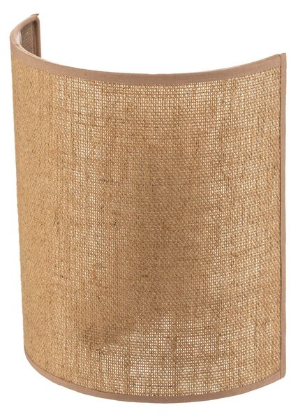 Applique da parete Euluna, Jute, dimmerabile, Marrone / Ruggine, Soggiorno, Tessuto / Tessile, Campagna / rustico