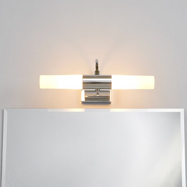 Applique da parete Lindby, Devran, dimmerabile, Metallizzato, Bagno, Metallo, Moderno