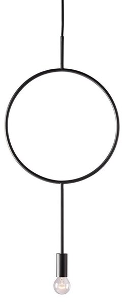 Lampada a sospensione Northern, Circle, dimmerabile, Nero, Soggiorno, Metallo, Design