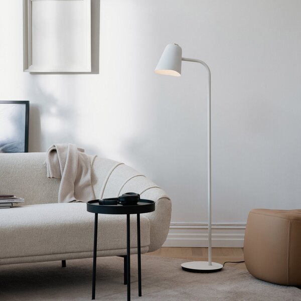 Lampada da terra Northern, Me dim, dimmerabile, Bianco, Soggiorno, Metallo, Design