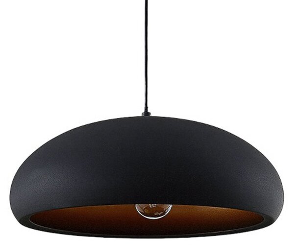 Lampada a sospensione Lindby, Gerwina, dimmerabile, Nero, Soggiorno, Metallo, Moderno