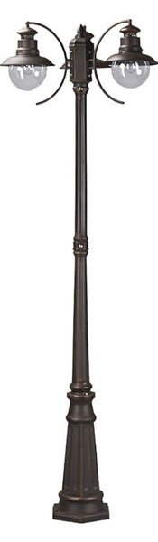 Lampade da esterno Lindby, EDDIE, dimmerabile, Marrone / Ruggine, Metallo, Campagna / rustico