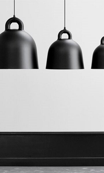 Lampada a sospensione Normann Copenhagen, Nero, Soggiorno, Alluminio