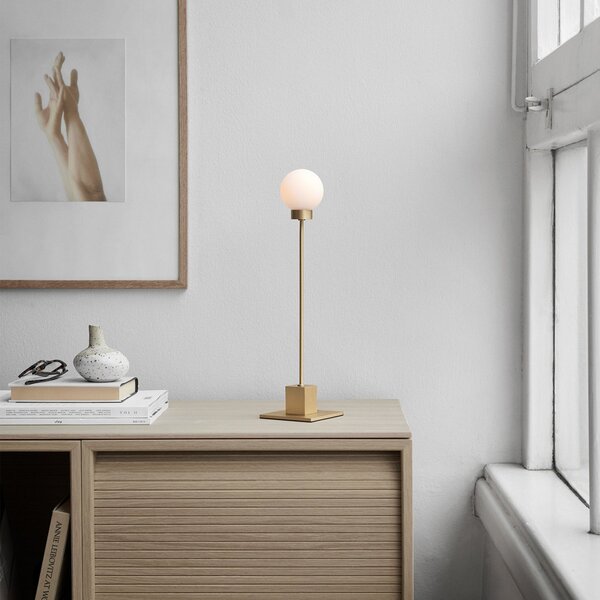 Lampade da tavolo Northern, Snowball, dimmerabile, Dorato / Ottone, Soggiorno, Vetro, Design