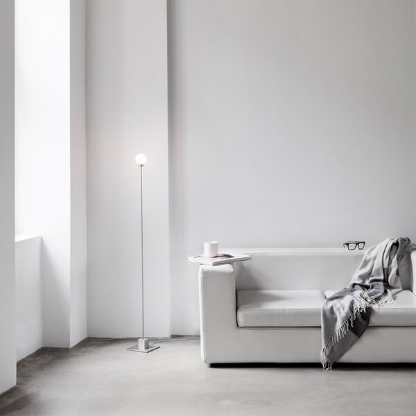 Lampada da terra Northern, Snowball, dimmerabile, Metallizzato, Soggiorno, Metallo, Design