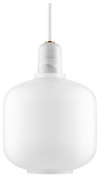 Lampada a sospensione Normann Copenhagen, Bianco, Soggiorno, Vetro