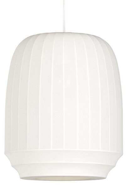Lampada a sospensione Northern, Tradition tall, dimmerabile, Bianco, Soggiorno, Tessuto / Tessile, Design