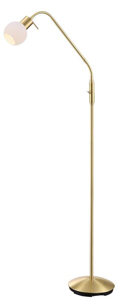 Lampada da terra Lindby, ELAINA, Dorato / Ottone, Soggiorno, Metallo, Moderno