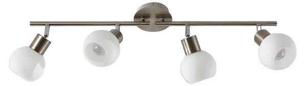 Plafoniera Lindby, Elaina, dimmerabile, Metallizzato, Soggiorno, Metallo, Moderno