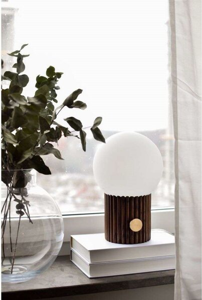 Lampade da tavolo Globen Lighting, Legno, Camera da letto, Vetro