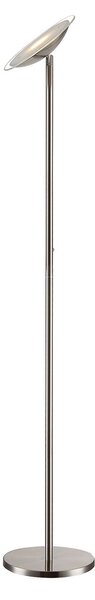 Lampada da terra Lindby, MALEA, dimmerabile, Metallizzato, Soggiorno, Metallo, Moderno