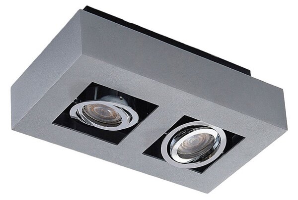 Plafoniera Arcchio, VINCE, dimmerabile, Grigio, Corridoio, Alluminio, Moderno