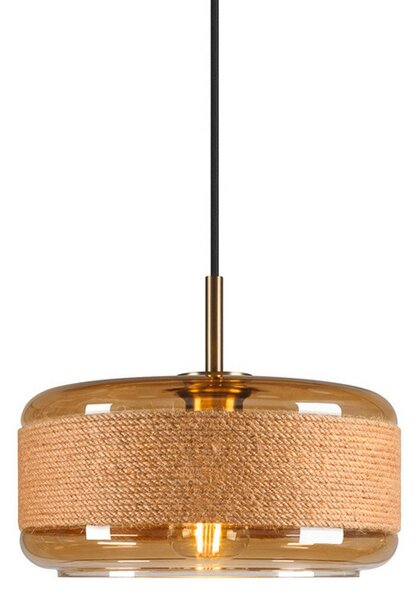 Lampada a sospensione SLV, Pantilo Rope 27, dimmerabile, Marrone / Ruggine, Soggiorno, Vetro, Moderno