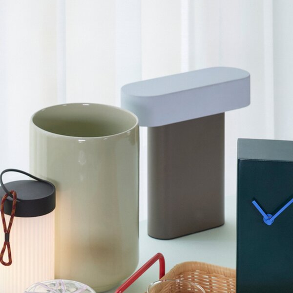 Lampade da tavolo Hübsch, Sleek, dimmerabile, Marrone / Ruggine, Soggiorno, Metallo, Design