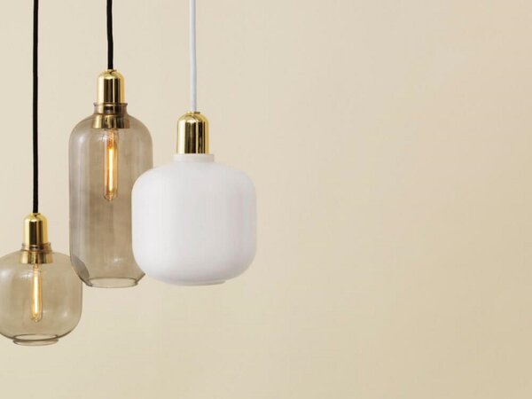 Lampada a sospensione Normann Copenhagen, Trasparente, Soggiorno, Vetro