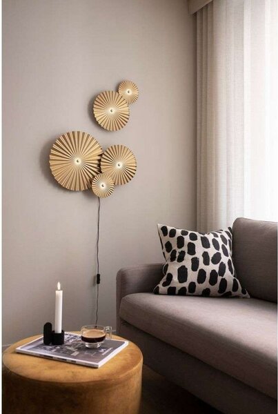 Applique da parete Globen Lighting, Dorato / Ottone, Soggiorno, Metallo