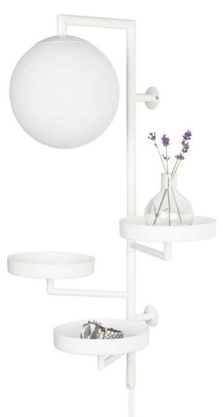 Applique da parete Globen Lighting, Bianco, Soggiorno, Metallo