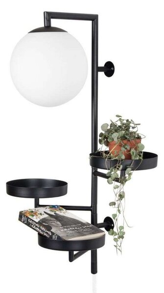 Applique da parete Globen Lighting, Nero, Soggiorno, Metallo
