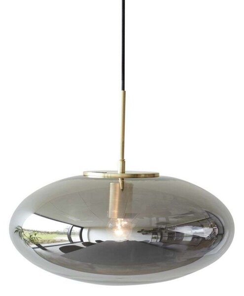 Lampada a sospensione Hübsch, Grigio, Soggiorno, Metallo