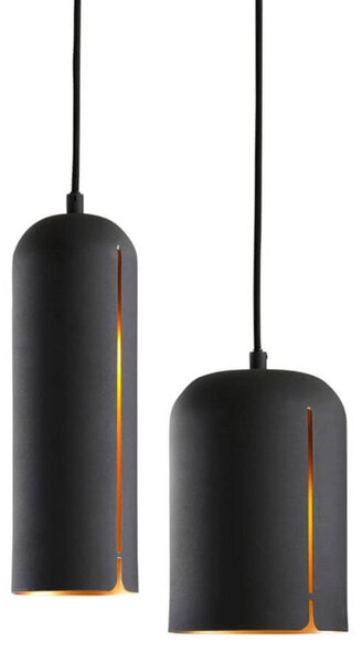 Lampada a sospensione Woud, Nero, Soggiorno, Metallo