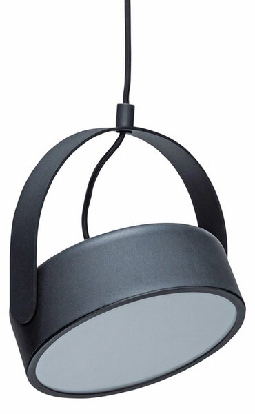 Lampada a sospensione Hübsch, Stage, Nero, Soggiorno, Metallo, Design