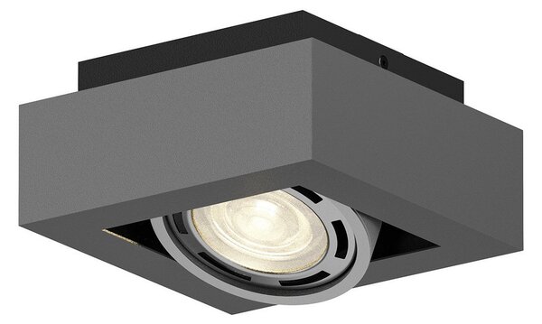 Plafoniera Arcchio, Ronka, dimmerabile, Grigio, Soggiorno, Metallo, Moderno