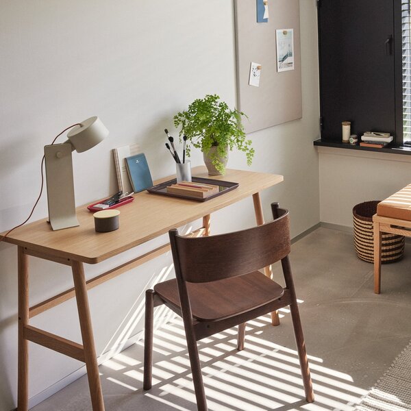 Lampade da tavolo Hübsch, Crea, dimmerabile, Beige, Soggiorno, Alluminio, Design