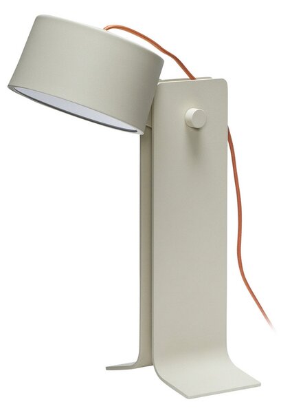 Lampade da tavolo Hübsch, Crea, dimmerabile, Beige, Soggiorno, Alluminio, Design